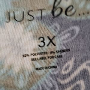 Just Be dress black with multi color design